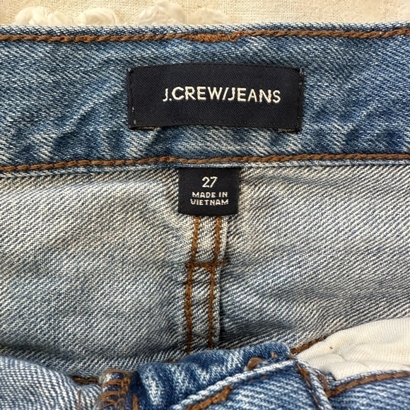 J. Crew High Rise Raw Hem Denim Skirt - Picture 8 of 10